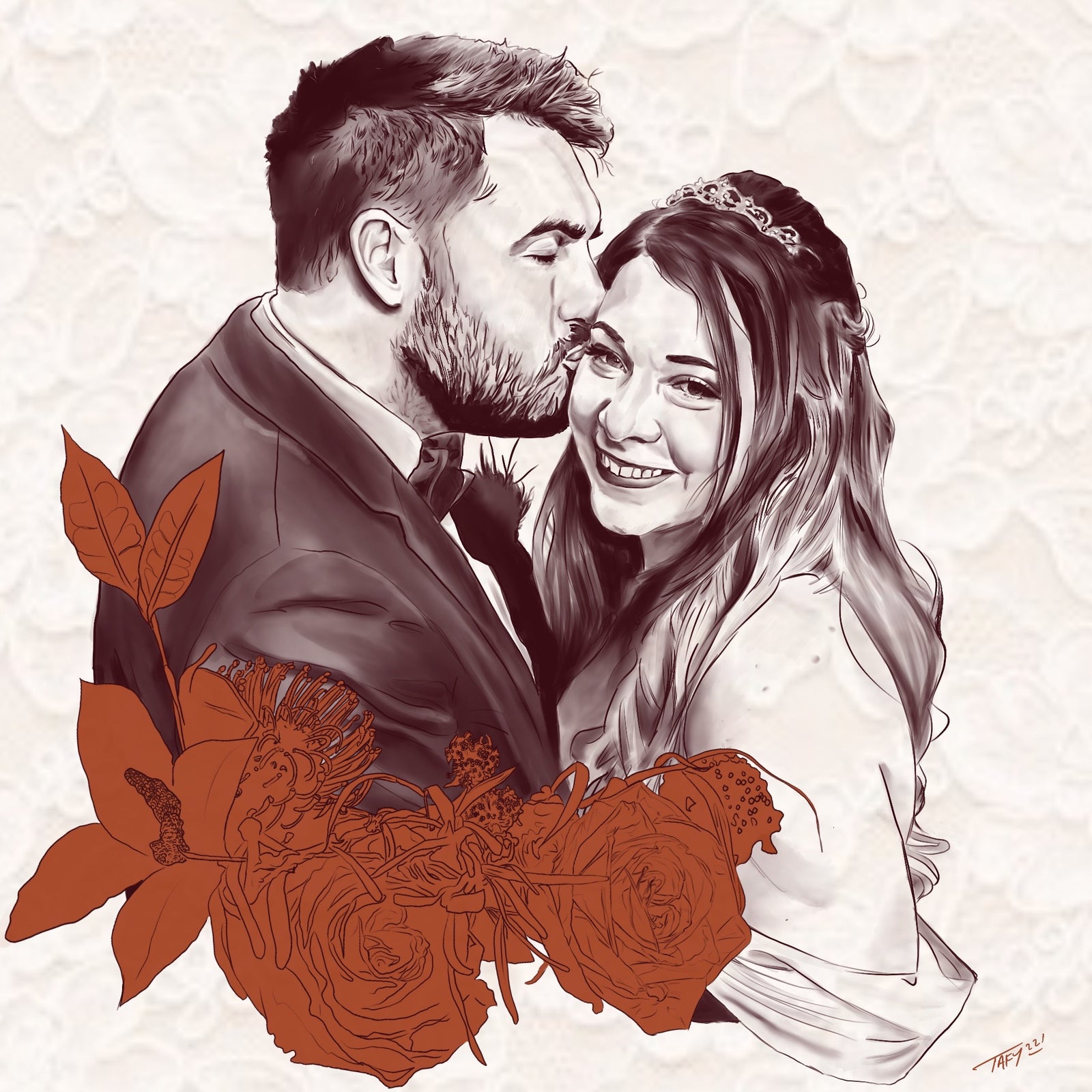 14% Off Digital Couple Commissions