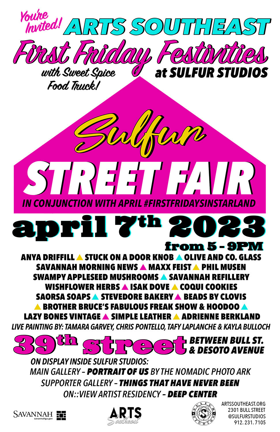 Live Painting in Savannah!